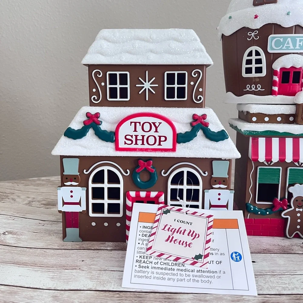 NEW Target Bullseye Playground Light Up Christmas Houses🎀